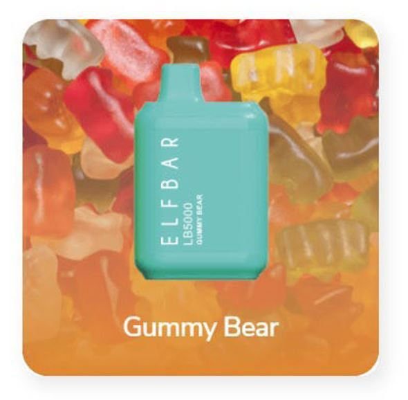 POD DESCARTÁVEL LB5000 5000 PUFFS - GUMMY BEAR - ELF BAR