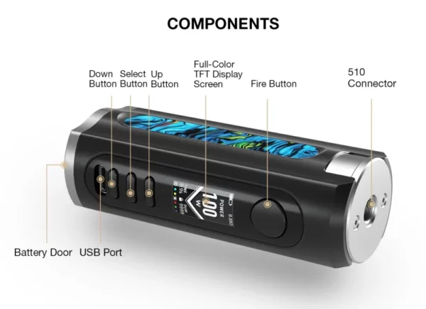 MOD GRUS 100W - LOST VAPE - Imagem 9