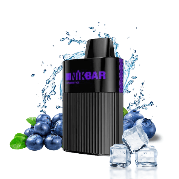 POD DESCARTÁVEL 6000 PUFFS - BLUEBERRY ICE - NIKBAR