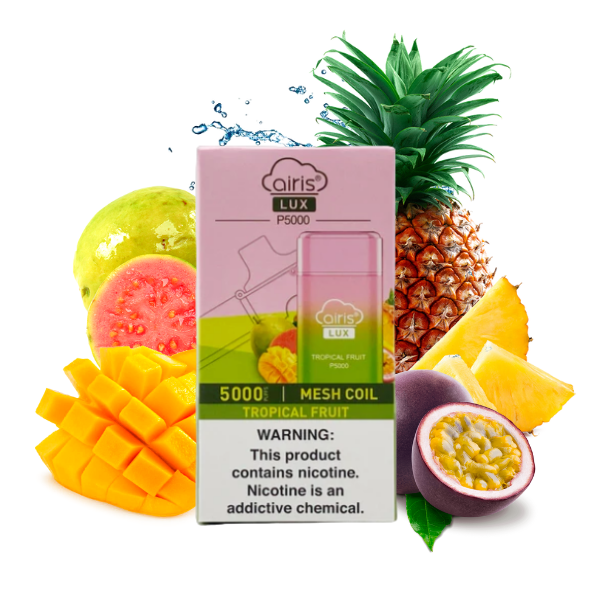 POD DESCARTAVEL LUX P5000 5% - TROPICAL FRUIT - AIRISTECH
