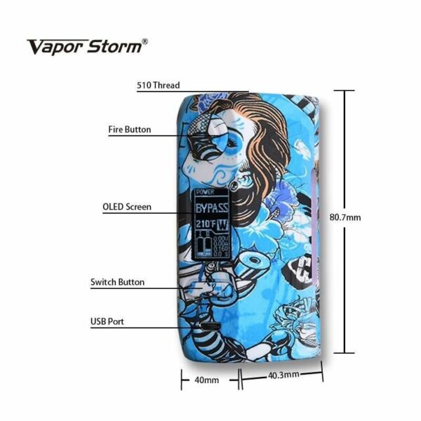 MOD PUMA 200W TC BOX - VAPOR STORM - Imagem 3