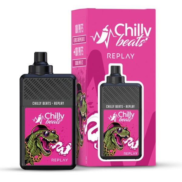 POD DESCARTÁVEL REPLAY 20000 PUFFS - BERRIES WATERMELON ICE / DOUBLE APPLE ICE - CHILLY BEATS