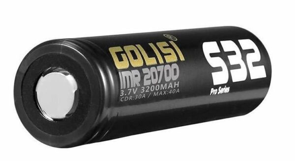 BATERIA 20700 S32IMR ALTO DRENO LI-ION CDR 30A MAX 40A 3200MAH - GOLISI - UNITÁRIO - Imagem 2