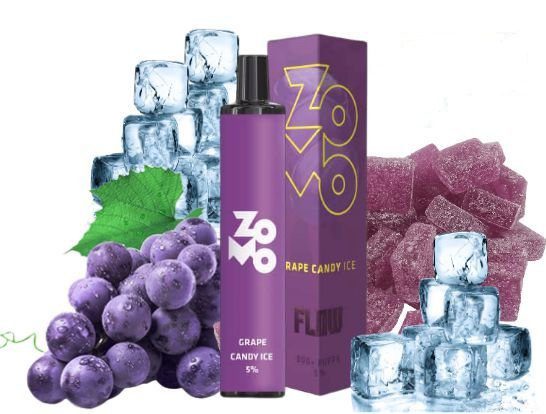 ZOMO FLOW 800 PUFFS – GRAPE CANDY ICE – ZOMO