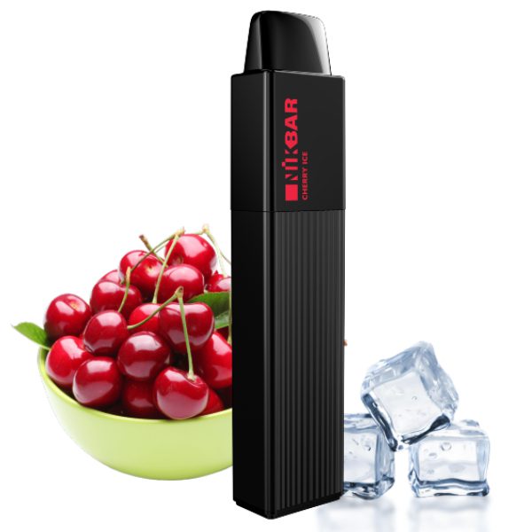 POD DESCARTÁVEL 5% 2500 PUFFS - CHERRY ICE - NIKBAR