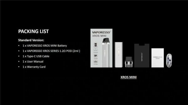 KIT POD SYSTEM XROS MINI 16W 1000MAH - VAPORESSO - Imagem 9