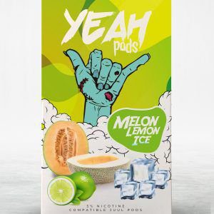 POD ( CARTUCHO ) C/ LÍQUIDO P/ JUUL MELON LEMON ICE - YEAH
