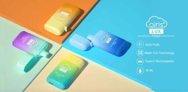 POD DESCARTAVEL LUX P5000 5% - COOL MINT - AIRISTECH - Imagem 3
