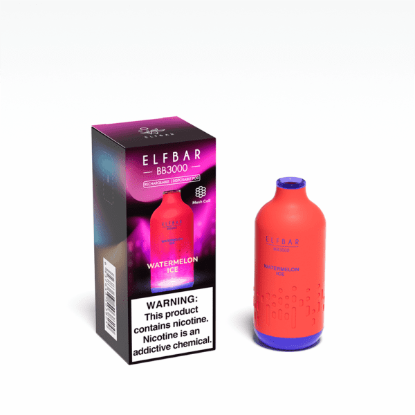 POD DESCARTÁVEL BB3000 3000 PUFFS - WATERMELON ICE - ELF BAR