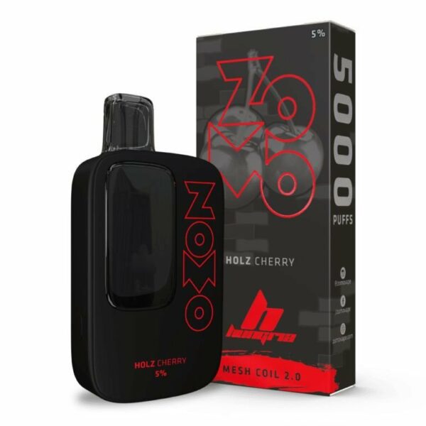 POD DESCARTÁVEL ZOMO HUNGRIA 5000 PUFFS - HOLZ CHERRY - ZOMO