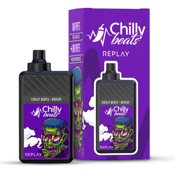 POD DESCARTÁVEL REPLAY 20000 PUFFS - TRIPLE GRAPE ICE / MELON WATERMELON ICE - CHILLY BEATS