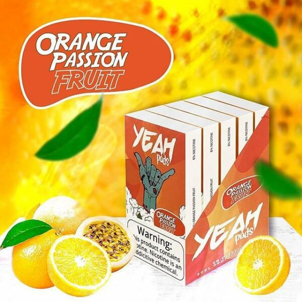 POD ( CARTUCHO ) C/ LÍQUIDO P/ JUUL ORANGE PASSION FRUIT - YEAH