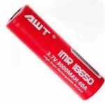 BATERIA 18650 LI-MN IMR AWT 3.7V 3000 MAH HIGH DRAIN 40A FLAT TOP - UNITÁRIO