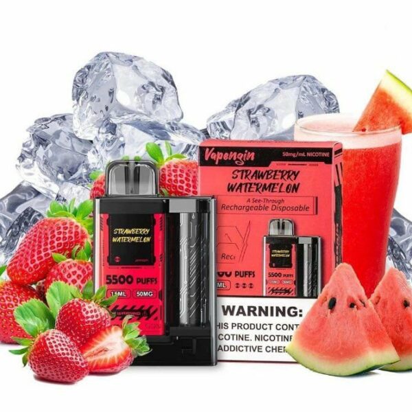 POD DESCARTÁVEL 5500 PUFFS - STRAWBERRY WATERMELON - VAPENGIN