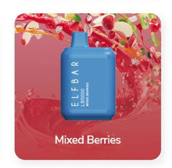 POD DESCARTÁVEL LB5000 5000 PUFFS - MIXED BERRIES - ELF BAR