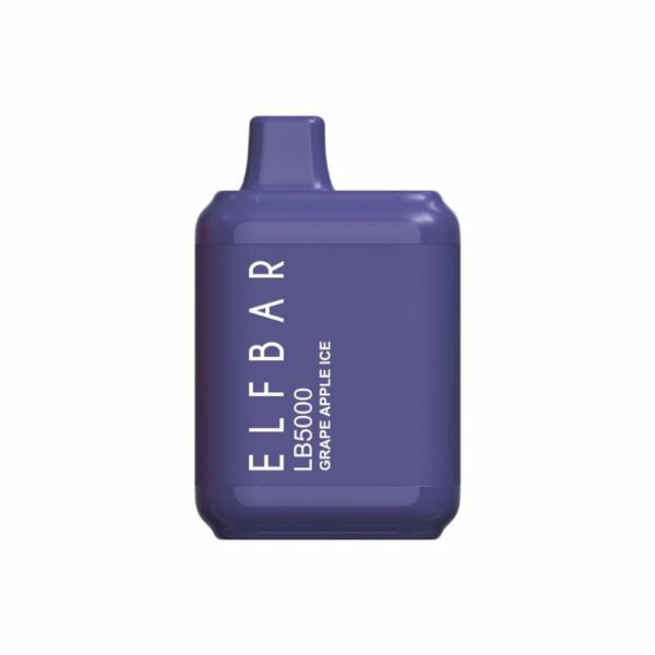 POD DESCARTÁVEL LB5000 5000 PUFFS - GRAPE APPLE ICE - ELF BAR - Imagem 2