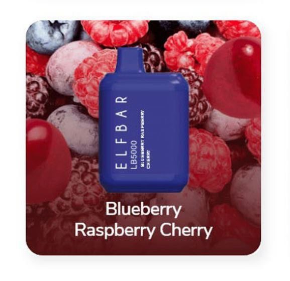 POD DESCARTÁVEL LB5000 5000 PUFFS - BLUEBERRY RASPBERRY CHERRY - ELF BAR