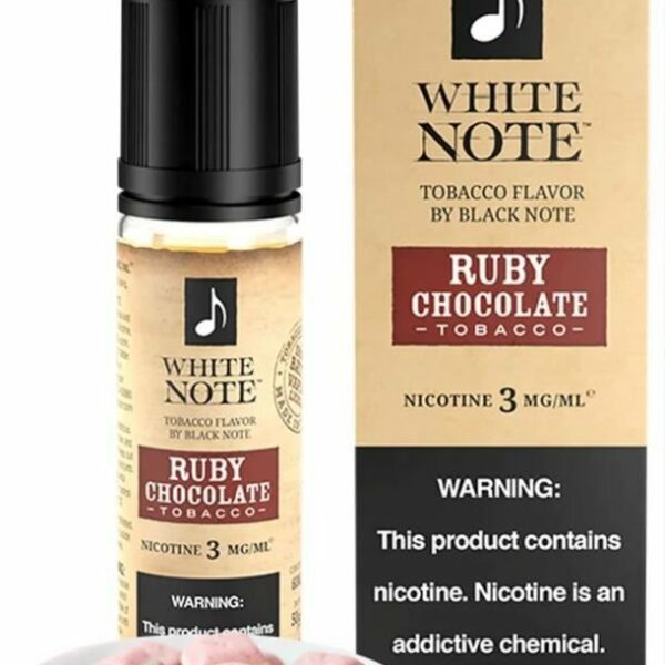 LÍQUIDO RUBY CHOCOLATE ( TOBACCO ) - WHITE NOTE