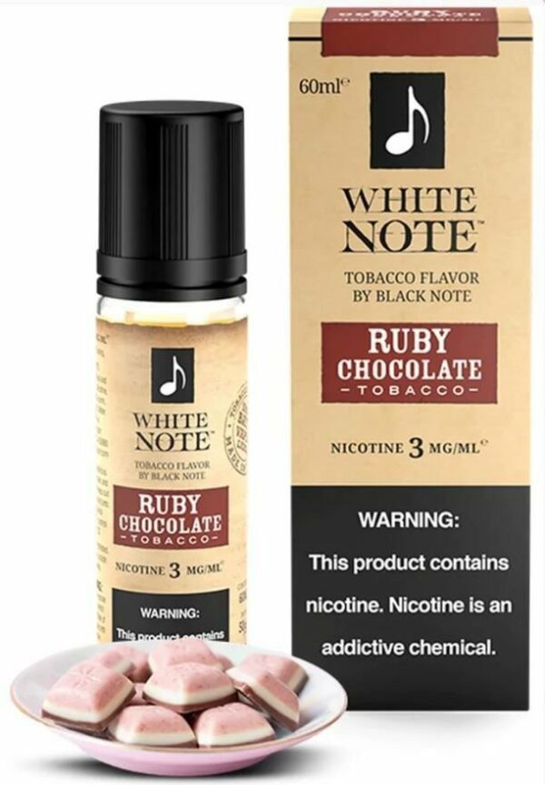 LÍQUIDO RUBY CHOCOLATE ( TOBACCO ) - WHITE NOTE