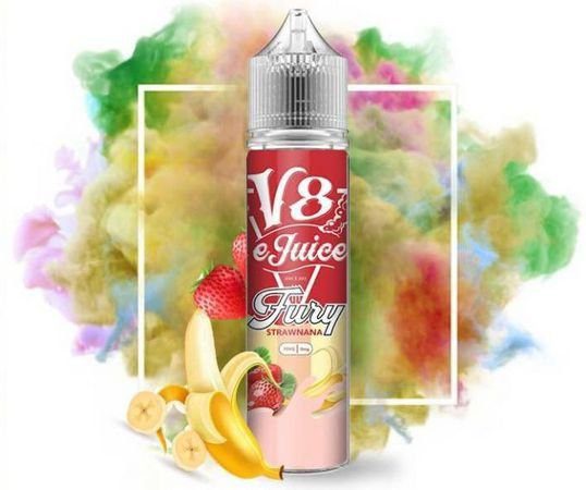 LÍQUIDO STRAWNANA - FURY - V8 E-JUICE