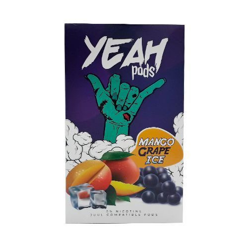POD ( CARTUCHO ) C/ LÍQUIDO P/ JUUL MANGO GRAPE ICE - YEAH