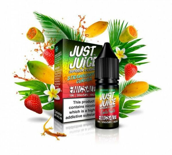 LÍQUIDO STRAWBERRY & CURUBA - EXOTIC FRUITS - NICSALT - JUST JUICE