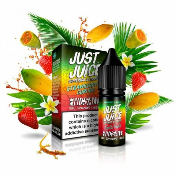 LÍQUIDO STRAWBERRY & CURUBA - EXOTIC FRUITS - NICSALT - JUST JUICE