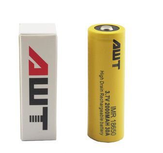 BATERIA 18650 IMR AWT 3.7V 2000MAH 30A - UNITÁRIO