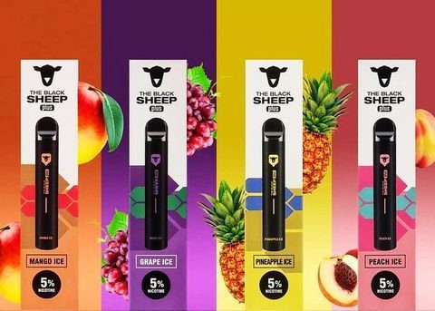 POD DESCARTÁVEL 5% NICSALT 600 PUFFS PLUS - THE BLACK SHEEP