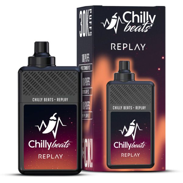 POD DESCARTÁVEL REPLAY 30K PUFFS - MANGO S / BANANA G / PINEAPPLE G - CHILLY BEATS