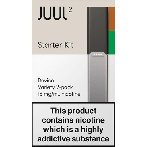 POD SYSTEM KIT JUUL 2 STARTER KIT COM 2 PODS ( CRISP / VIRGINIA ) E CARREGADOR - JUUL