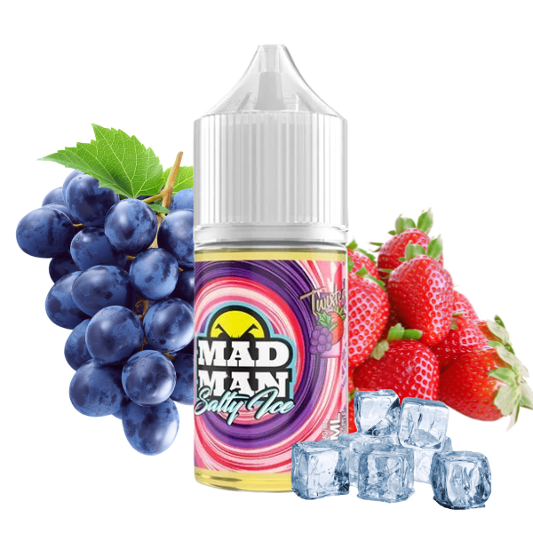LIQUIDO GRAPE STRAWBERRY ICE - NICSALT - MAD MAN