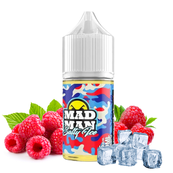 LÍQUIDO RASPBERRY ICE - NICSALT - MAD MAN