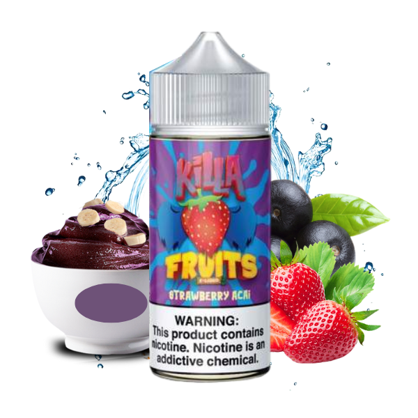 LÍQUIDO STRAWBERRY AÇAÍ - KILLA FRUITS