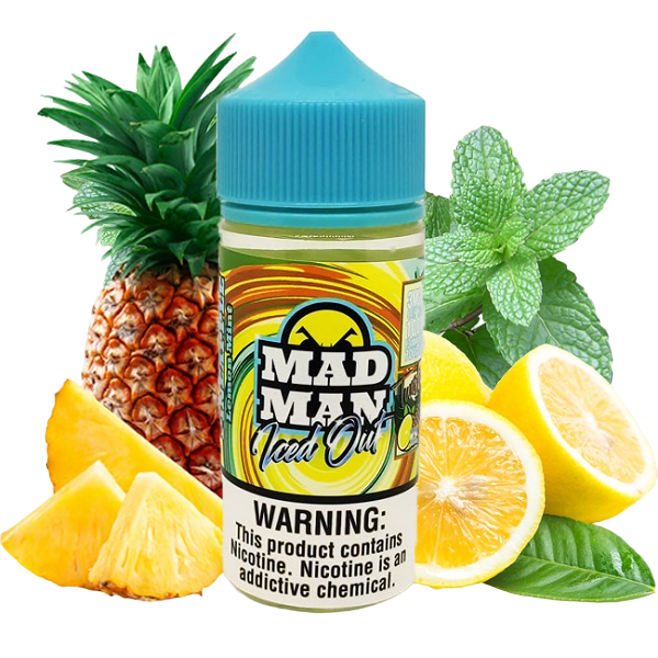 LIQUIDO PINEAPPLE LEMON MINT ICED OUT - MAD MAN