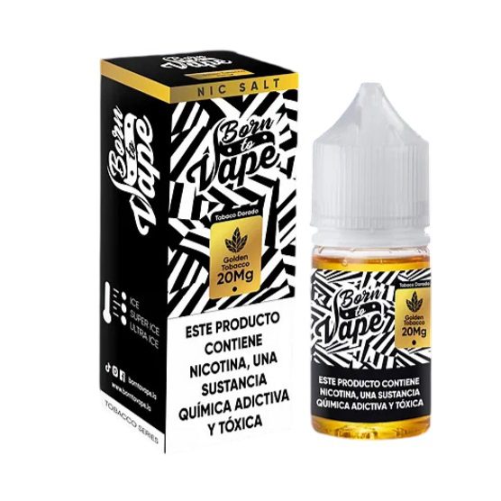 LÍQUIDO GOLDEN TABACCO - NICSALT - BORN TO VAPE