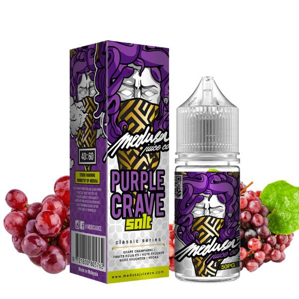 LÍQUIDO PURPLE CRAVE - CLASSIC SERIES - NICSALT - MEDUSA
