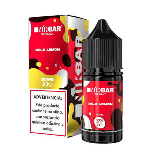 LÍQUIDO NICSALT - COLA LEMON - NIKBAR