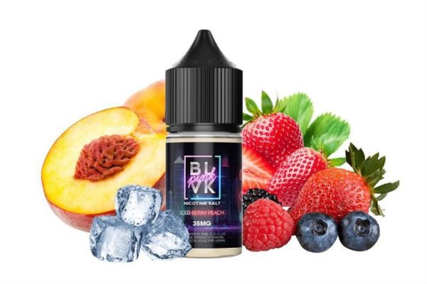 LÍQUIDO NICSALT ICED BERRY PEACH PINK - BLVK PINK - Imagem 2