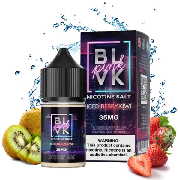 LÍQUIDO NICSALT ICED BERRY KIWI - BLVK PINK