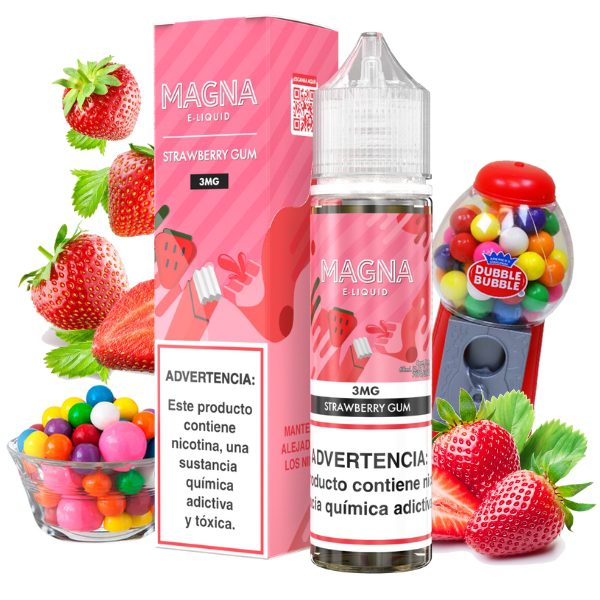 LIQUIDO FREEBASE STRAWBERRY GUM - MAGNA