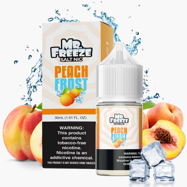 LÍQUIDO NICSALT PEACH FROST - MR FREEZE