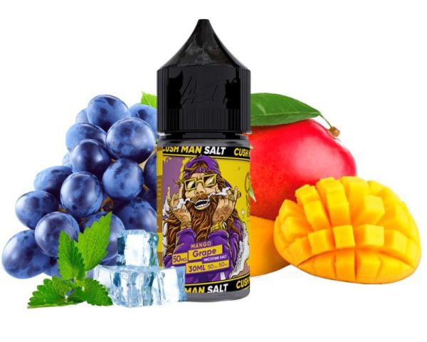 LÍQUIDO NICSALT CUSH MAN MANGO GRAPE - NASTY LOW MINT - Imagem 2