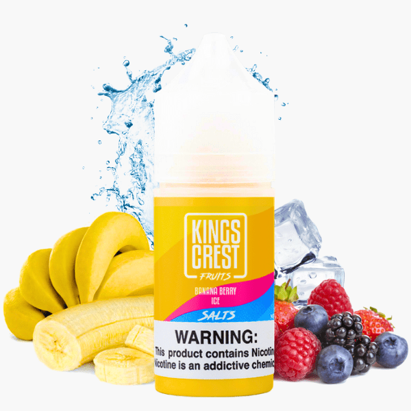 LÍQUIDO NICSALT BANANA BERRY ICE - KINGS CREST FRUITS