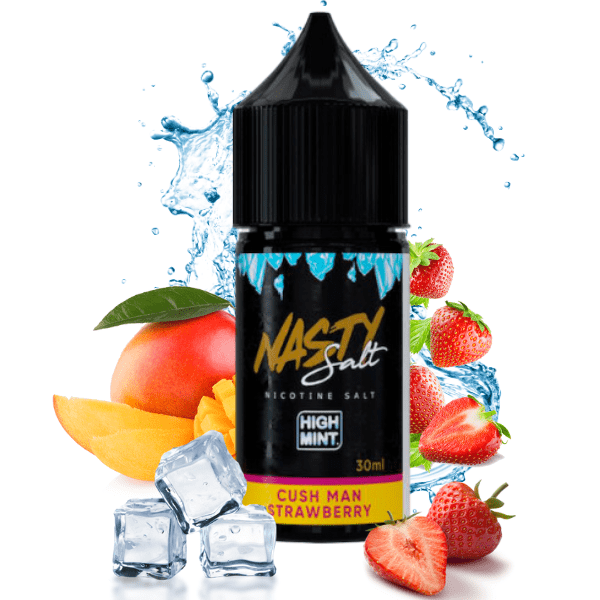 LÍQUIDO NICSALT CUSH MAN MANGO STRAWBERRY - NASTY HIGH MINT
