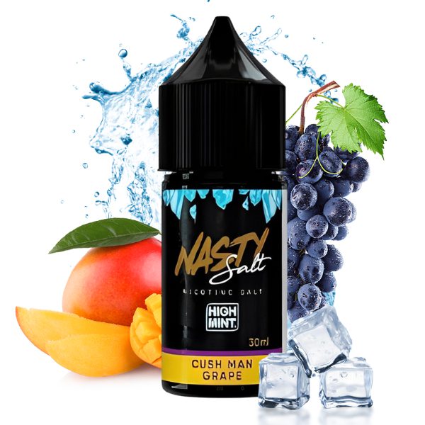 LÍQUIDO NICSALT CUSH MAN MANGO GRAPE - NASTY HIGH MINT