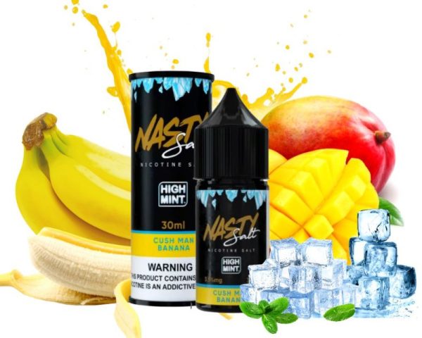 LÍQUIDO NICSALT CUSH MAN MANGO BANANA - NASTY HIGH MINT - Imagem 2