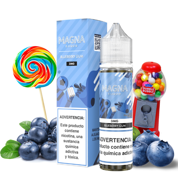 LÍQUIDO FREEBASE BLUEBERRY GUM - MAGNA