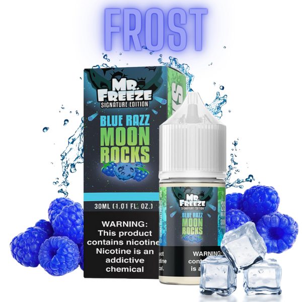 LÍQUIDO NICSALT BLUE RAZZ MOON ROCKS FROST - MR FREEZE