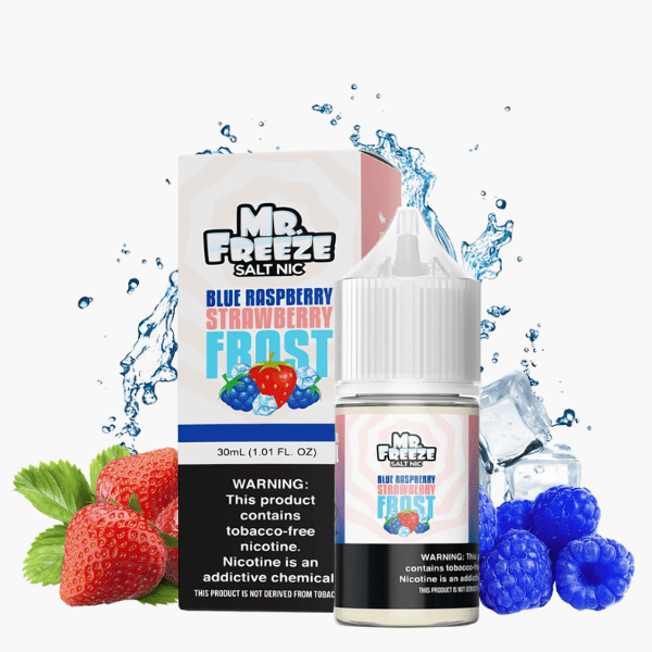 LÍQUIDO NICSALT BLUE RASPBERRY STRAWBERRY FROST - MR FREEZE